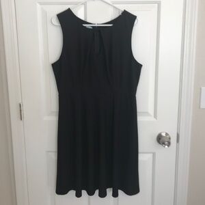 Maurices Fit& Flare Keyhole Neck Pleated Sleeveless Little Black Dress Size XL